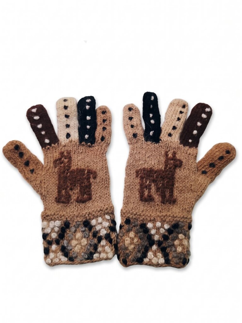 Alpaca Wool Winter Gloves, Handmade Design, Supreme Warmth